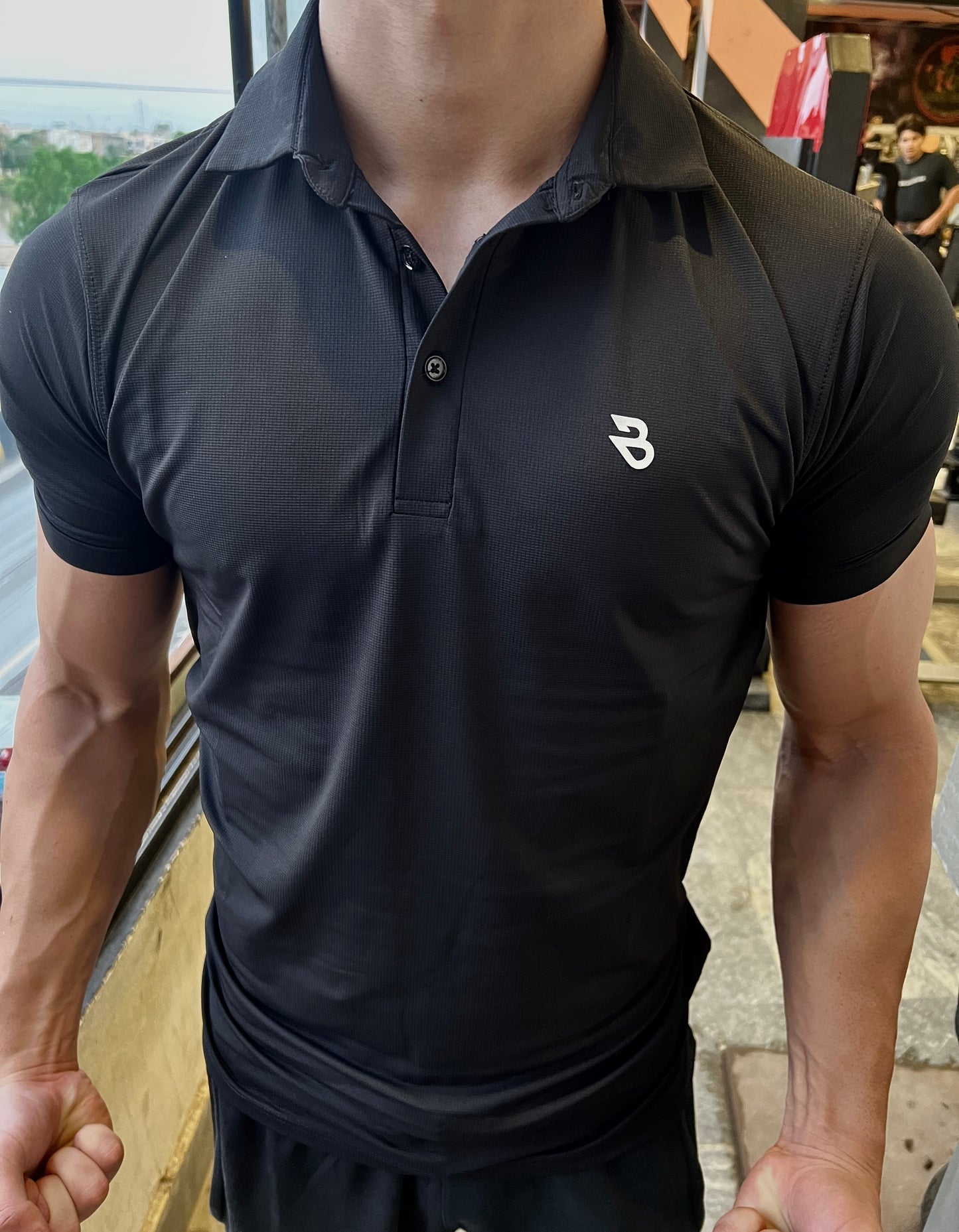 Black Polo - Premium Dri-fit Shirt | Imported Fabric