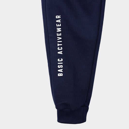 Cotton Fleece Trackpants - Blue