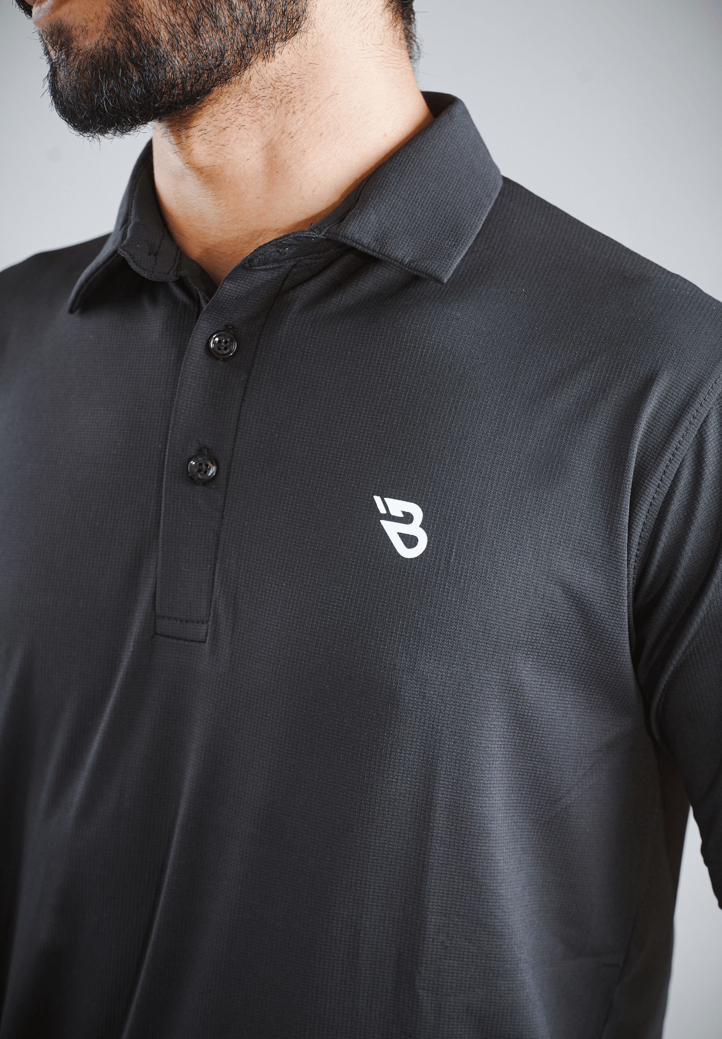 Black Polo - Premium Dri-fit Shirt | Imported Fabric