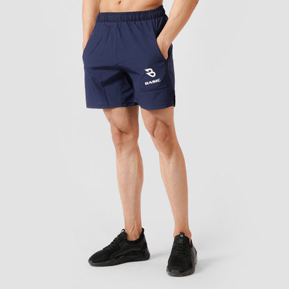 Comfort Athletic Shorts-Blue