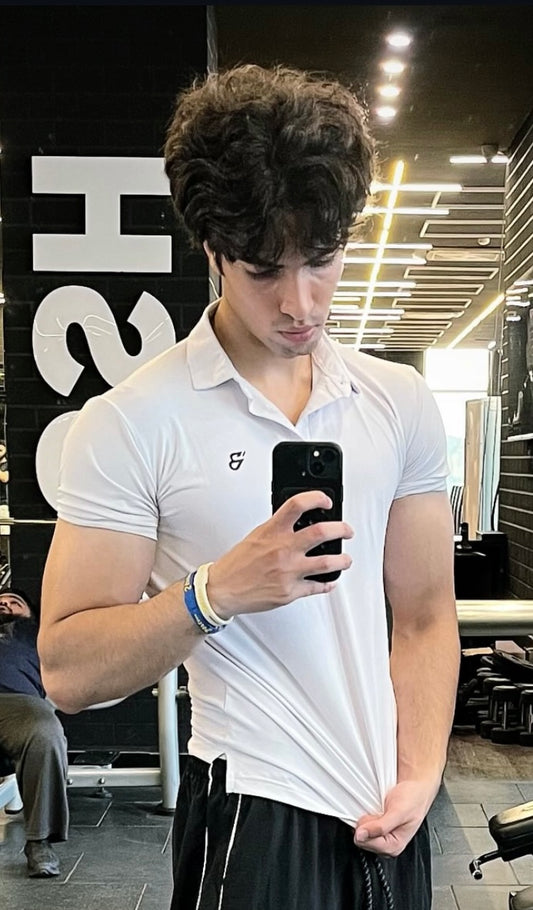 White Polo - Premium Dri-fit Shirts |Imported Fabric