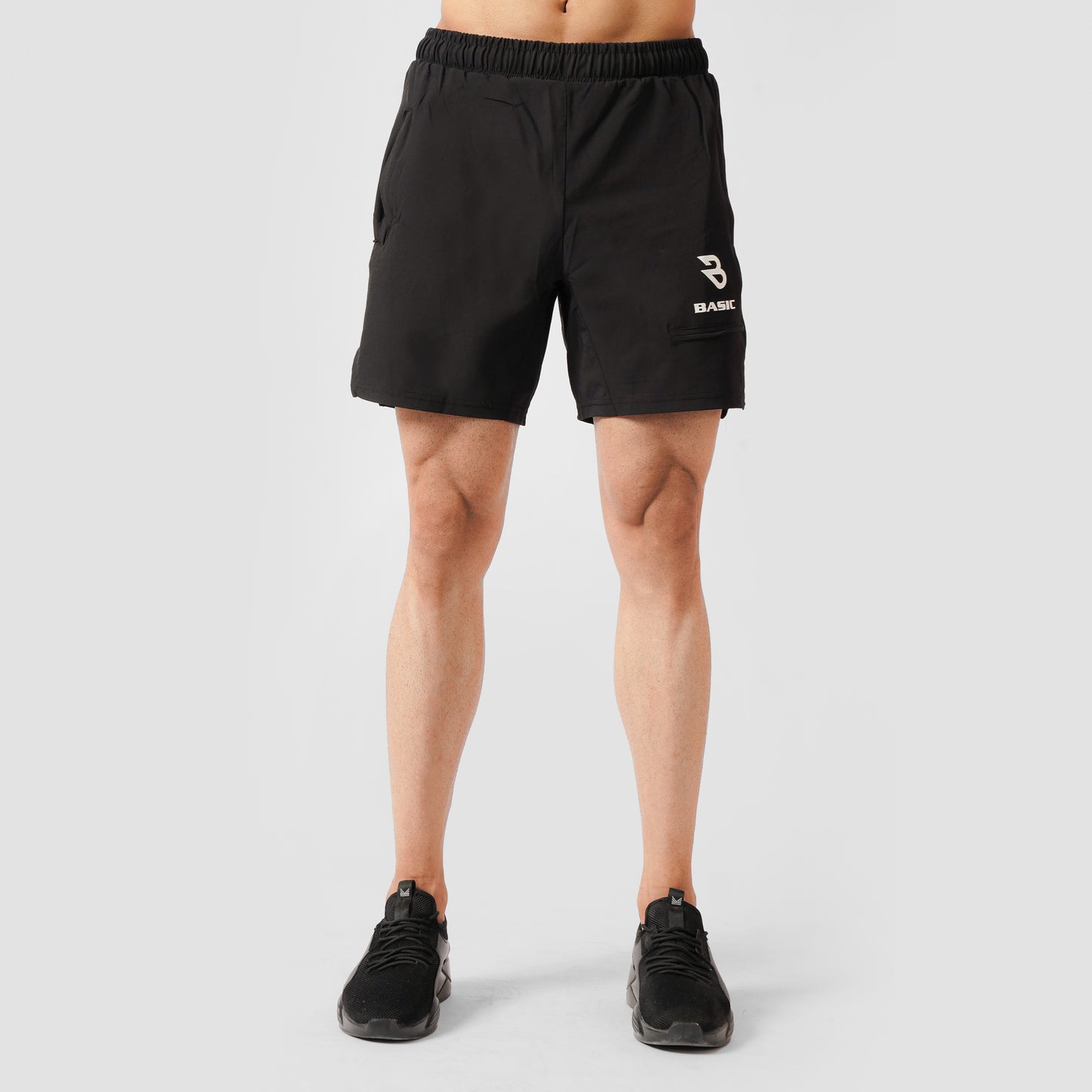 Comfort Athletic Shorts-Black