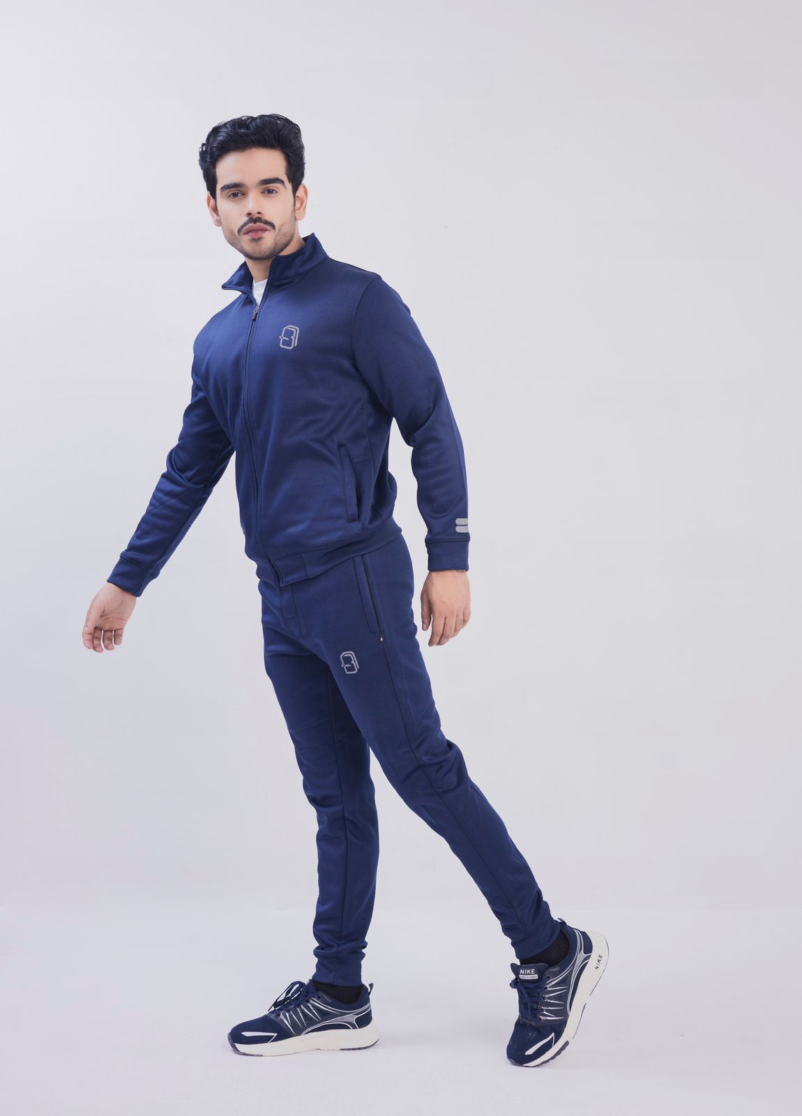 Navy Blue - Poly Fleece Tracksuit