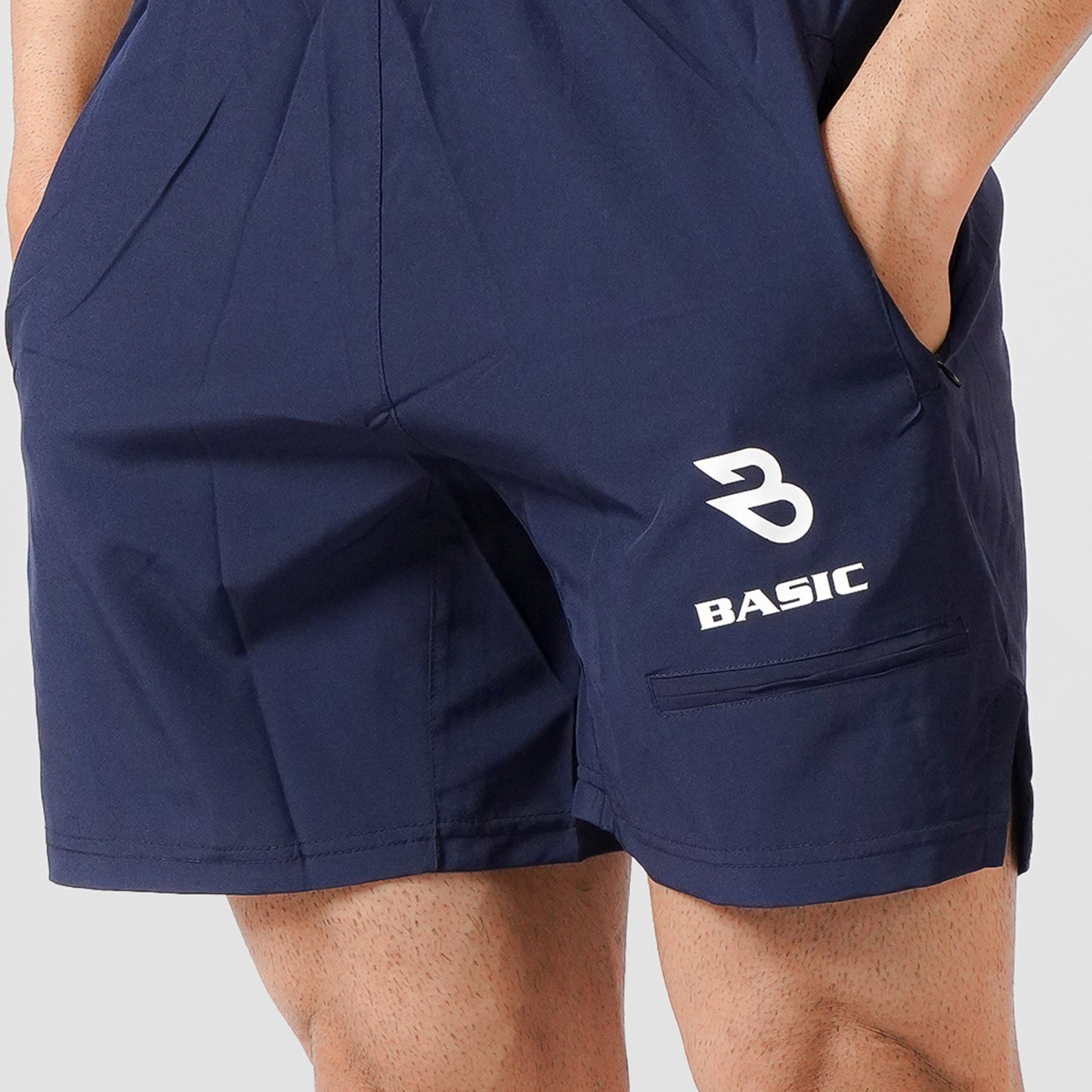 Comfort Athletic Shorts-Blue