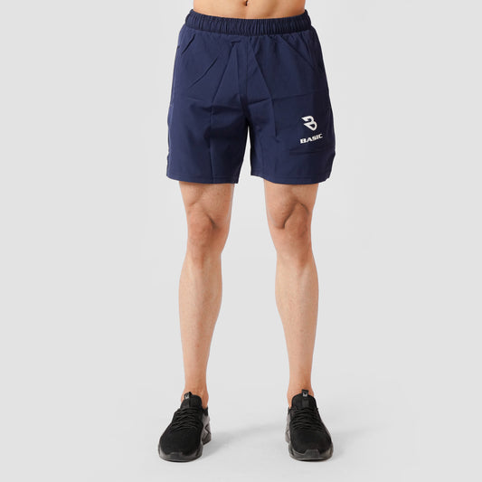 Comfort Athletic Shorts-Blue