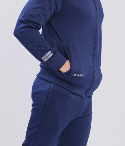 Navy Blue - Poly Fleece Tracksuit