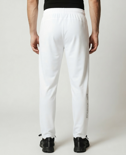 Luma - Trouser (White) | Imported Fabric | Dry-Fit Micro-Stretch
