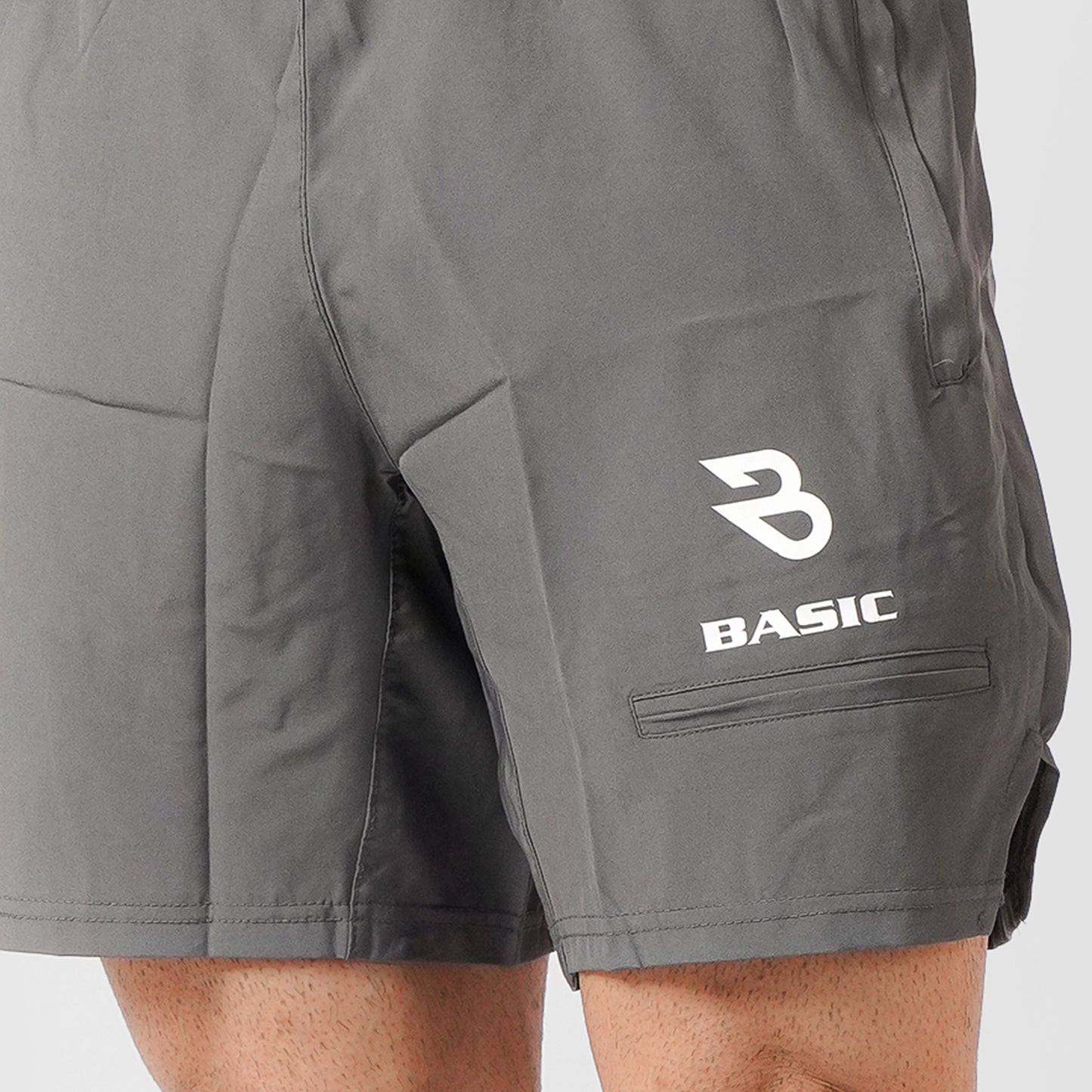 Comfort Athletic Shorts-Grey