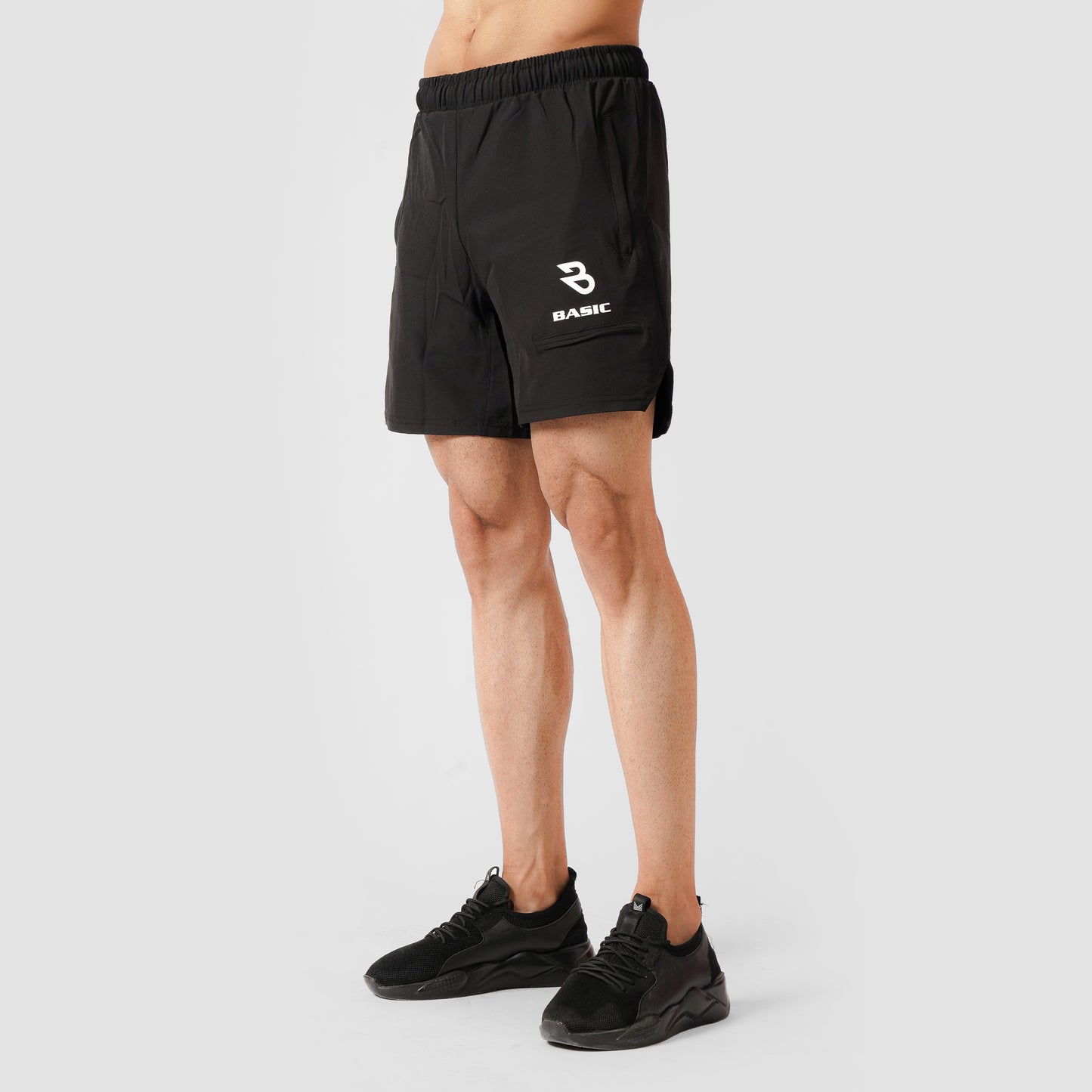 Comfort Athletic Shorts-Black