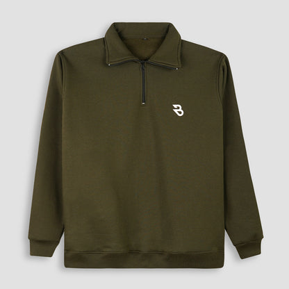 ChillZip Pullover - Olive Green