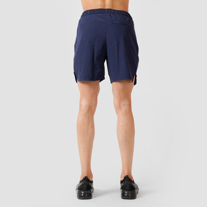 Comfort Athletic Shorts-Blue