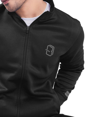 Black -  Poly Fleece Tracksuit