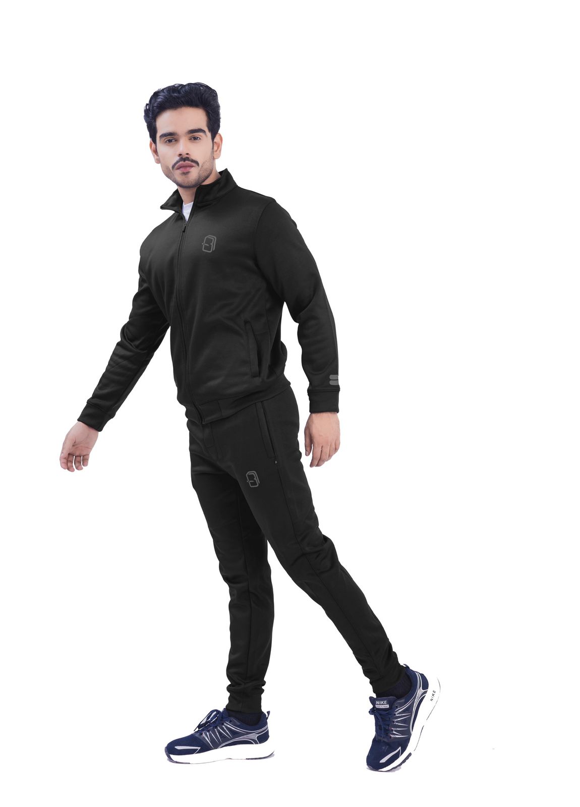 Black -  Poly Fleece Tracksuit